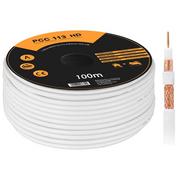 Kable - Kabel koncentryczny RG6U PCC113-100  CU+CU+CU HD 100m LIBOX - miniaturka - grafika 1