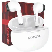 Słuchawki - SANSUI W6 ENC v5.4 Białe - miniaturka - grafika 1