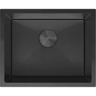 Zlewozmywaki - Mexen Trixo zlewozmywak stalowy 1-komorowy 540 x 440 mm, czarny HC - 6414541000-70HC - miniaturka - grafika 1