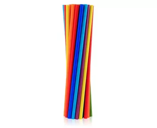 Rurki (Słomki) Pap. Shake Tęczowy Mix, 8X252Mm / 200 Szt. - Słomki do napojów - miniaturka - grafika 1
