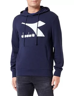 Bluzy męskie - Diadora Hoodie Core Bluza Męska, Classic Navy, M - grafika 1