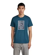 Koszulki męskie - G-STAR RAW Męski t-shirt Boxed Hd Gr R T, Blue (Nitro 336-1861), S - miniaturka - grafika 1