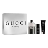 Zestawy kosmetyków damskich - Guilty Pour Homme zestaw woda toaletowa spray 90ml + dezodorant sztyft 75ml + żel pod prysznic 50ml - miniaturka - grafika 1