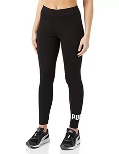 Legginsy - Puma damskie legginsy z logo ESS, czarny, xl 851818 - grafika 1