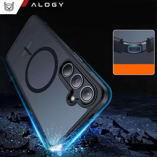 Etui do Samsung Galaxy S24+ Plus obudowa Mag Safe Case pokrowiec plecki na telefon MagMat matowe czarne + Szkło - Etui i futerały do telefonów - miniaturka - grafika 3