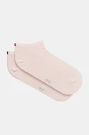Skarpetki damskie - Tommy Hilfiger skarpetki 2-pack damskie kolor różowy 343024001 - miniaturka - grafika 1
