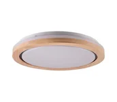 Lampy sufitowe - LED Plafon łazienkowy DAREK LED/24W/230V śr. 39 cm IP44 dąb - miniaturka - grafika 1