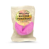 Desery dla dzieci - D&D Fun Cookies Ciasteczko z wróżbą z naklejką okrągłą "Wieczór Panieński" 6g PINK - miniaturka - grafika 1