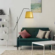 Lampy stojące - Czarno-złota lampa podłogowa do salonu VIGO MIRROR - miniaturka - grafika 1