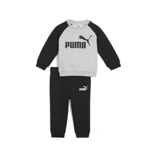 Zestaw dla małych dzieci Minicats Essentials z raglanową bluzą PUMA Black - Odzież sportowa dziecięca - miniaturka - grafika 1