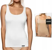 Koszulki i topy damskie - Koszulka damska na ramiączkach bawełniana podkoszulek ATLANTIC 198 - L - miniaturka - grafika 1