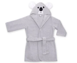 UVIE Ciepły szlafrok dziecięcy szary Koala - Szlafroki dla dzieci - miniaturka - grafika 1