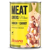 Mokra karma dla psów - 9 + 3 gratis! Josera Meatlovers, 12 x 800 g - Menu, Kurczak i marchew - miniaturka - grafika 1