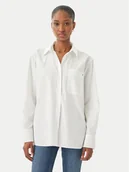 Koszule damskie - Tommy Hilfiger Koszula WW0WW45612 Biały Regular Fit - miniaturka - grafika 1