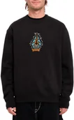 Bluzy męskie - bluza męska VOLCOM WATANITE CREW Black - miniaturka - grafika 1