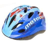 Kaski rowerowe - Meteor HB6-5 MAP ROZM M 52-56) NIEB - miniaturka - grafika 1
