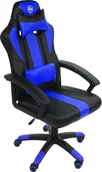 Fotele gamingowe - Fotel Hell-Gamer C5607 niebieski - miniaturka - grafika 1
