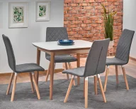 Stoły - Skandynawski biały stół rozkładany K3-W92 - miniaturka - grafika 1