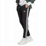 Dresy męskie - Spodnie męskie adidas Essentials French Terry Tapered Cuff czarne IC0050 M - miniaturka - grafika 1