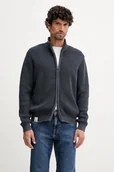 Swetry męskie - Pepe Jeans kardigan bawełniany męski kolor granatowy PM7000004 - miniaturka - grafika 1