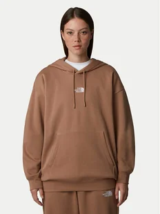 The North Face Bluza Essential NF0A89EN Brązowy Oversize - Bluzy damskie - miniaturka - grafika 1