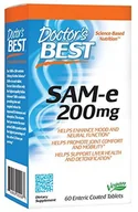 Witaminy i minerały - Doctor's Best - SAMe, 200mg, 60 tabletek - miniaturka - grafika 1