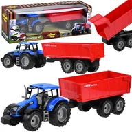 Zabawy w naśladowanie dorosłych - Traktor z przyczepą maszyna farmera rolnika ZA4345 - miniaturka - grafika 1