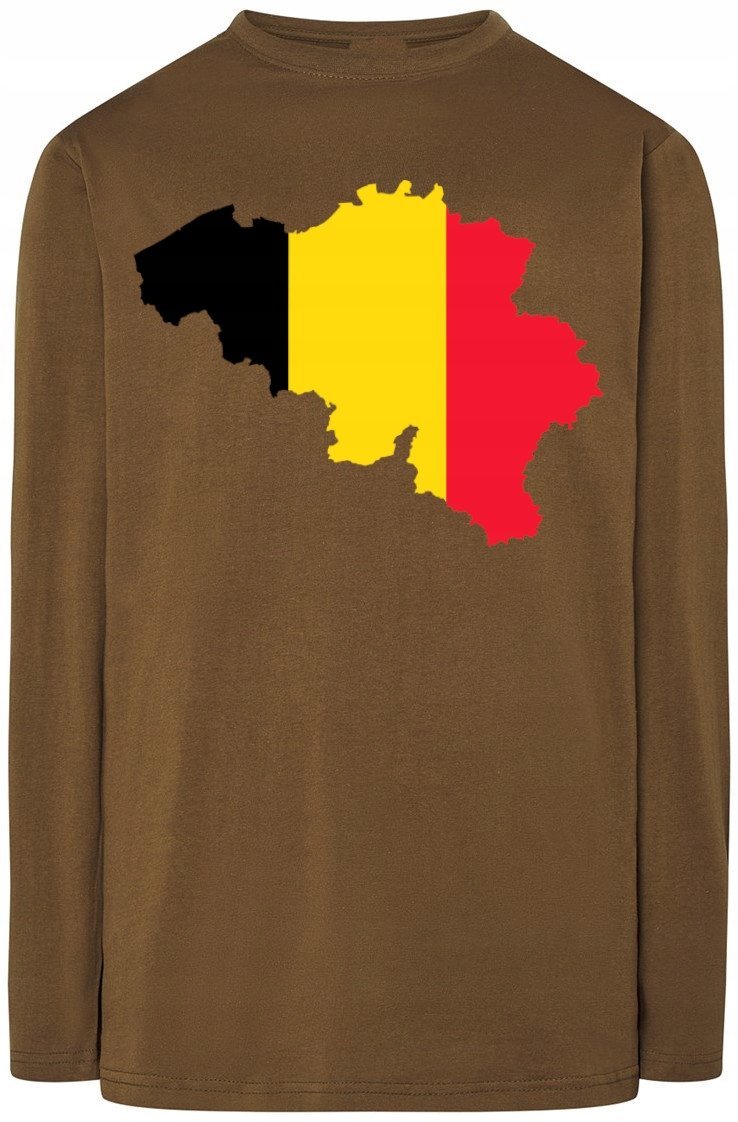 Belgia Męska Bluza Longsleeve Nadruk Rozm.L