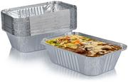 Opakowania gastronomiczne - Foremka aluminiowa do zamykania 202x137x50 900 ml , 100 sztuka - miniaturka - grafika 1