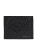 Portfele - Calvin Klein Duży Portfel Męski Warmth Trifold 10Cc W/Coin L K50K507969 Czarny - miniaturka - grafika 1