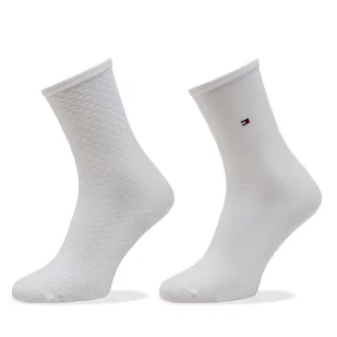 Skarpety długie Tommy Hilfiger 701227563 Biały - Skarpetki damskie - miniaturka - grafika 1