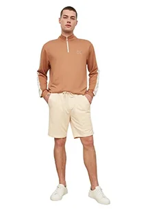 Trendyol Męskie beżowe szorty i bermudy na co dzień, S - Spodenki damskie - miniaturka - grafika 1