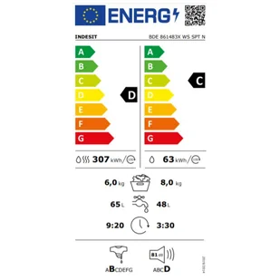 Pralka Indesit BDE861483XWSPTN - Pralki - miniaturka - grafika 3