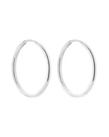 Kolczyki - Srebrne kolczyki grube koła - miniaturka - grafika 1