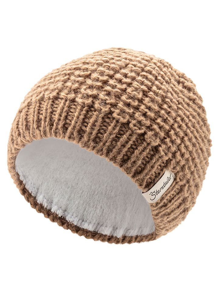 Sterntaler Czapka dzianinowa w kolorze jasnobrązowym