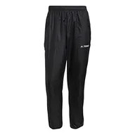 Spodenki męskie - adidas Męskie spodnie wielokolorowe, spodnie przeciwwiatrowe, czarne, 42, czarny, 42 - miniaturka - grafika 1