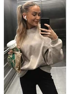 Bluzy damskie - MADMEXT Bluza w kolorze szarobrązowym - miniaturka - grafika 1