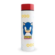 Shakery i bidony sportowe - Butelka na wodę Sonic The Hedgehog Termiczna metalowa Dla dzieci 420 ml - miniaturka - grafika 1