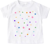 Koszulki dla dziewczynek - Koszulka w kropki dla dziecka na DZIEŃ KROPKI - miniaturka - grafika 1