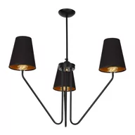 Lampy sufitowe - Milagro Żyrandol Victoria 3 Czarny MLP4912 - MLP4912 - miniaturka - grafika 1