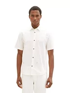 Koszule męskie - TOM TAILOR Męska koszula 1036234, 31844-Off White Scattered Design, M, 31844 – Off White Scattered Design, M - miniaturka - grafika 1