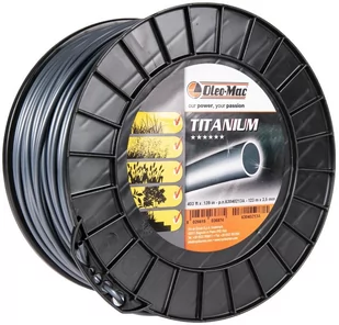 ŻYŁKA TNĄCA OLEO-MAC TITANIUM OKRĄGŁA 3,5mm x 123m. PROFESJONALNA DO KOSY PROFIL OKRĄGŁY SZPULA - Akcesoria do kos i kosiarek - miniaturka - grafika 1