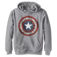Bluzy dla chłopców - Disney Chłopięca bluza z kapturem Comicbook Shield, sportowa bluza z kapturem, rozmiar M, Sportowa wrzosowa, M - miniaturka - grafika 1