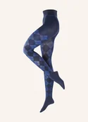 Rajstopy - Burlington Rajstopy Fine Argyle blau - miniaturka - grafika 1