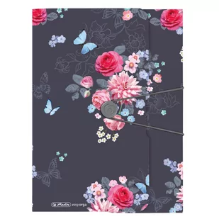 TECZKA RYSUNKOWA PP A4 Z GUMKA LADYLIKE FLOWERS - Teczki i skoroszyty - miniaturka - grafika 1