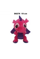 Maskotki i pluszaki - Smok "Kraków" rózowy fioletowy 19cm - miniaturka - grafika 1