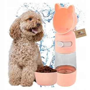 BIDON dla Psa na wodę i karmę z miską 3w1 turystyczna BUTELKA na lato - Shakery i bidony sportowe BIDON dla Psa na wodę i karmę z miską 3w1 turystyczna BUTELKA na lato - Shakery i bidony sportowe - miniaturka - grafika 1