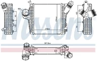 Silnik - akcesoria - Chłodnica powietrza doładowującego Nissens 961305 - miniaturka - grafika 1