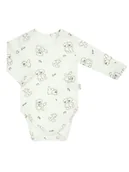 Body dla niemowląt - Dziecięce body z długim rękawem w misie kremowe Nicol,r.74 - miniaturka - grafika 1