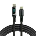 Kable USB - Kabel przewód USB-C PD LCD 200cm everActive CBB-2PD5L Power Delivery 5A z obsługą szybkiego ładowania 100W - miniaturka - grafika 1